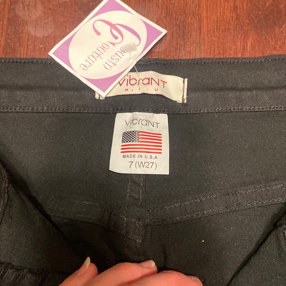 Vibrant MIU black bell bottom jeans